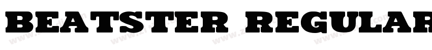 Beatster Regular字体转换